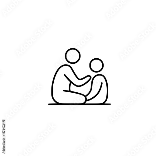 People Talking Therapy Session Icon