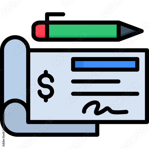 Bank Check Icon