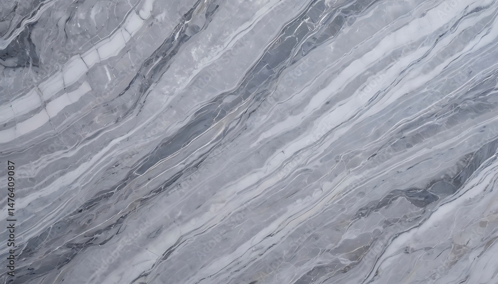 Obraz premium Subtle Grey Marble Texture: Elegant, Natural Stone Pattern with Linear Veining and Sophisticated Monochrome Tones, Ideal for Backgrounds and Interior Design