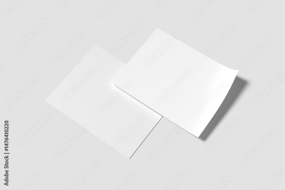 Blank US Letter Certificate Mock-up with grey background Blank US Letter Certificate Mock-up with grey background