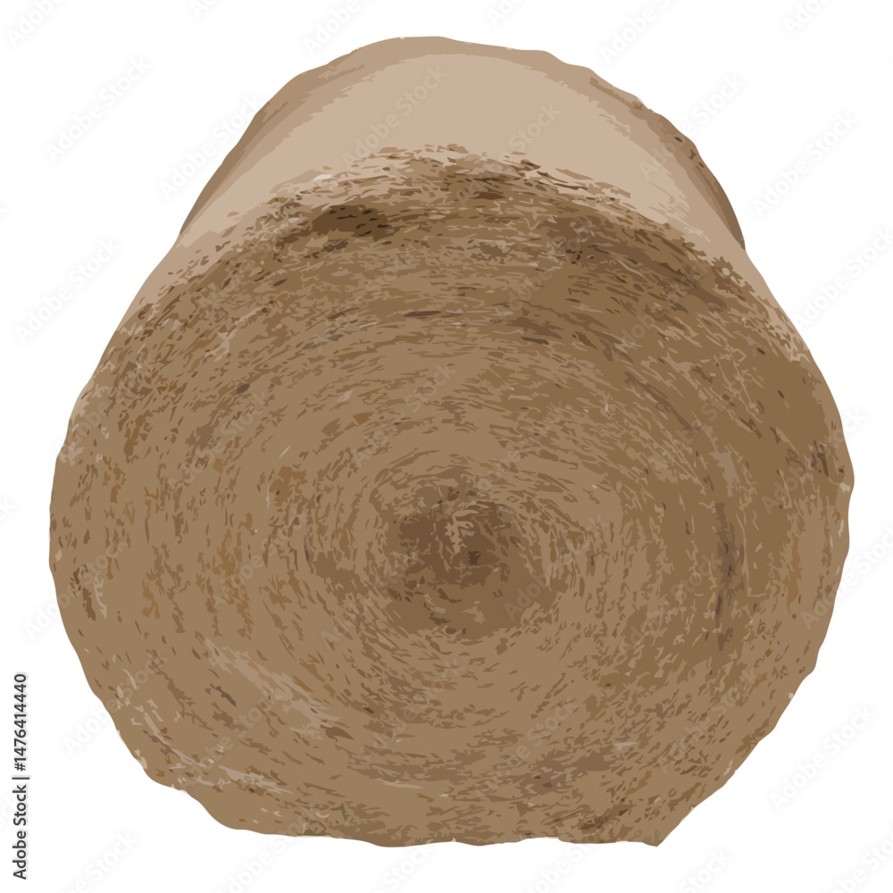 Fototapeta premium Round hay bale