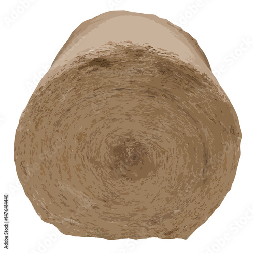 Round hay bale