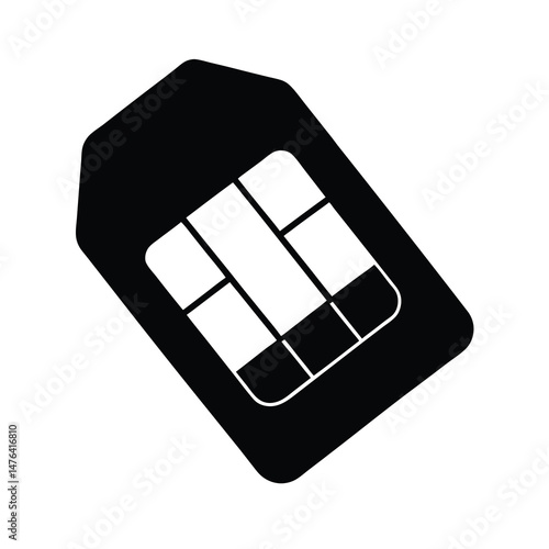 sim card isolated on white