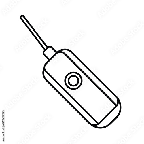 outline of a bluetooth fm transmitter