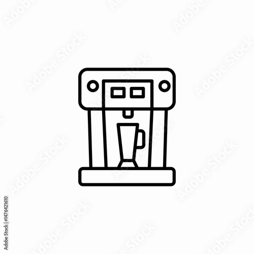 coffee espresso machine icon sign vector