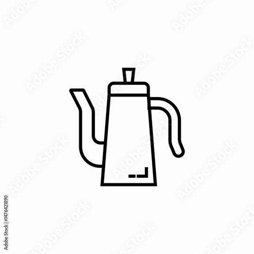 coffee percolator pot icon sign vector