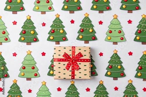 Cheerful Cartoon Christmas Pattern