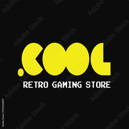 Retro Gaming Store Logo Design - Vintage & Pixel Art Branding for Classic Games & Arcade Culture