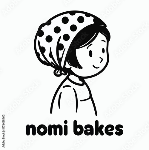Nomi Bakes Logo Design - Sweet & Stylish Branding for Bakeries, Pastries & Artisan Treats