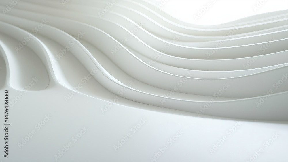 Obraz premium Elegant Curves Create a Soothing Visual Rhythm