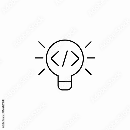 idea bulb icon sign vector