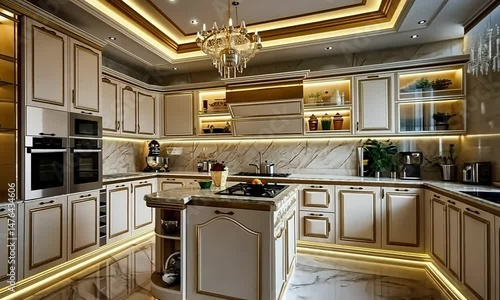 Elegant Minimalist Istanbul Kitchen Design, 2024