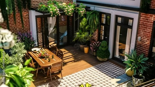Semi-Detached House with Rooftop Terrace and Cozy Outdoor Dining Space