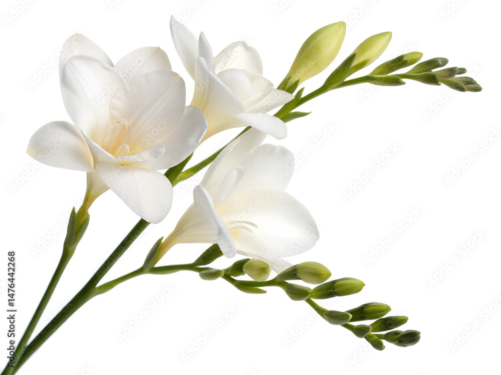 Obraz premium Freesia flower isolated on white background.