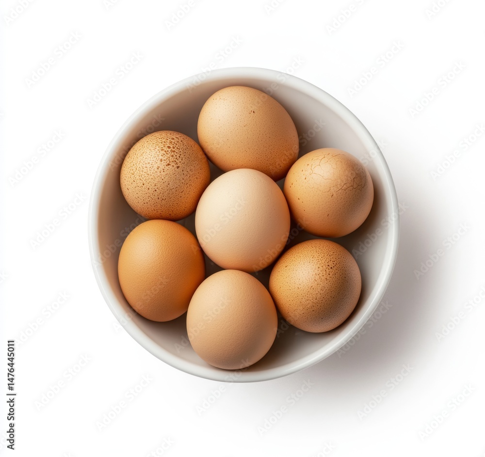 Fresh Eggs in a Bowl Fresh Eggs in a Bowl