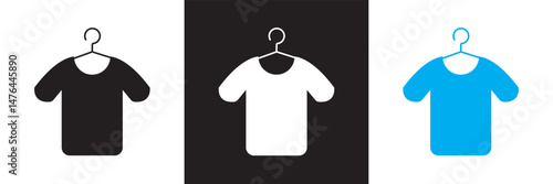 Sustainable fashion icon.  Vector for websites, mobile interfaces, presentations, banner, visual branding etc. Vector illustration. isolated on white and black background. EPS 10