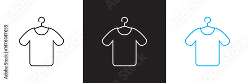 Sustainable fashion icon.  Vector for websites, mobile interfaces, presentations, banner, visual branding etc. Vector illustration. isolated on white and black background. EPS 10