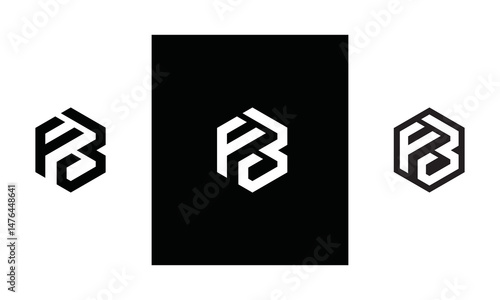 monogram letter FB logo vector illustration