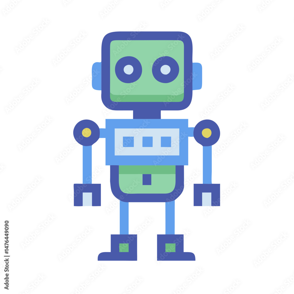 Fototapeta premium Robot Technology Icon for Automation