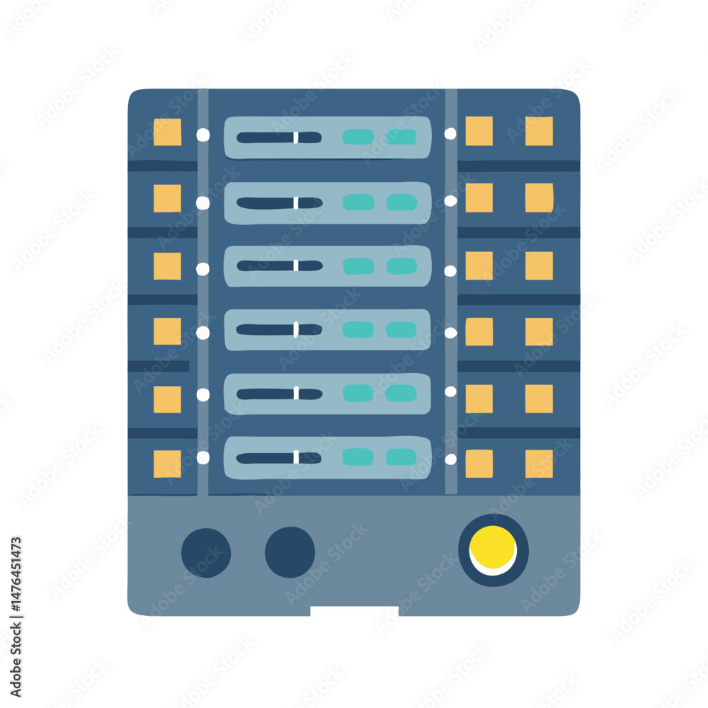 Supercomputer Icon for Advanced Data Processing Supercomputer Icon for Advanced Data Processing