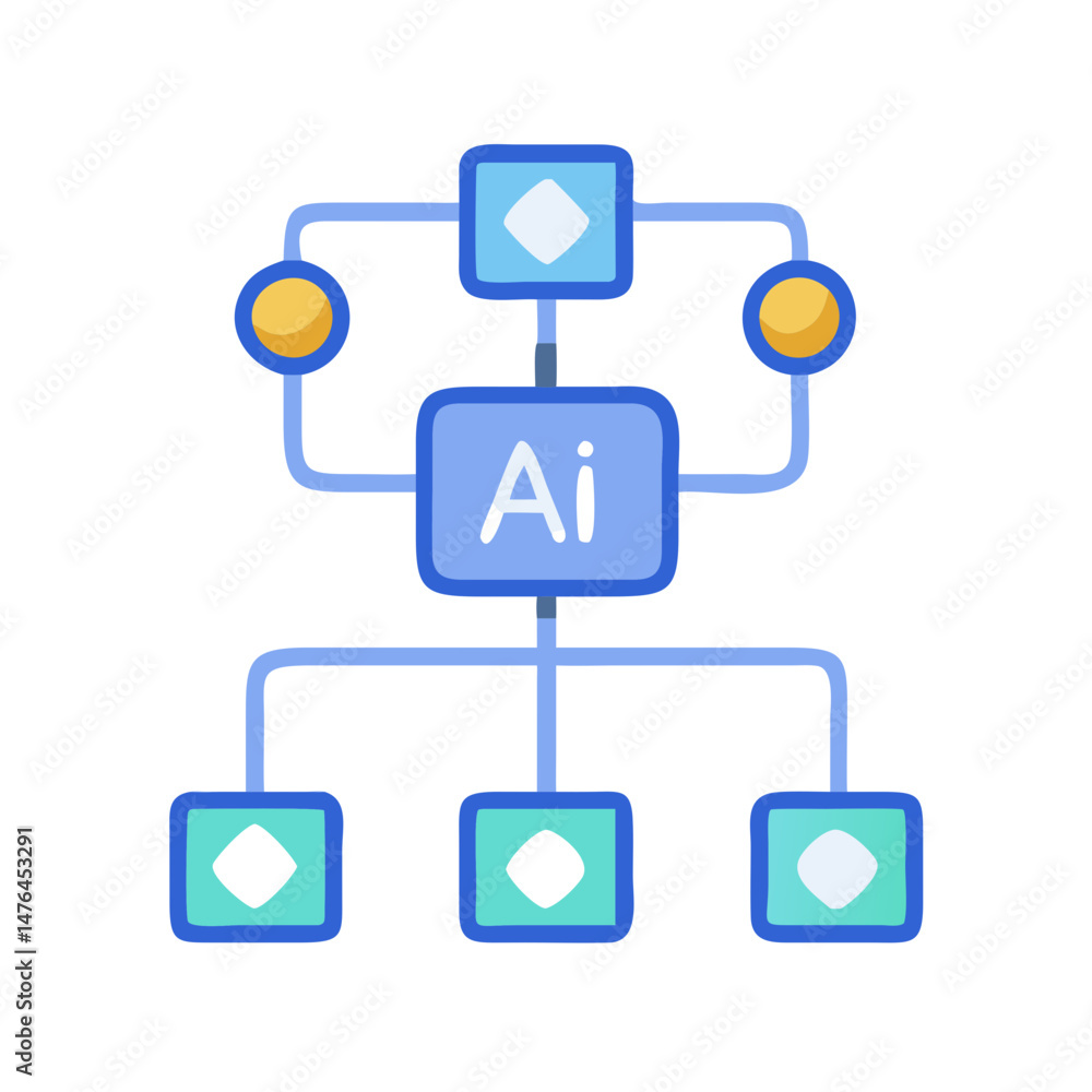 AI Algorithm Efficiency and Improvement Icon AI Algorithm Efficiency and Improvement Icon