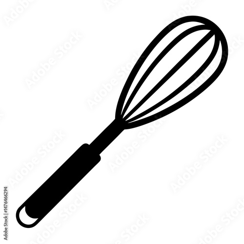 whisk isolated on white background