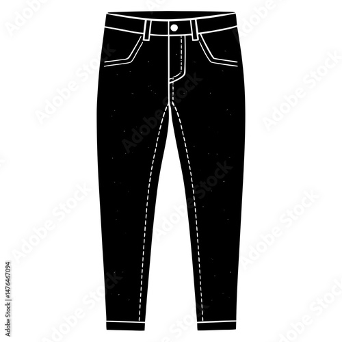 jeans isolated on white background