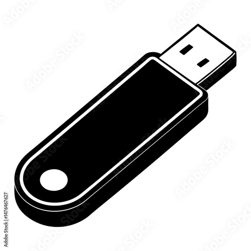 usb flash drive vector illustration
