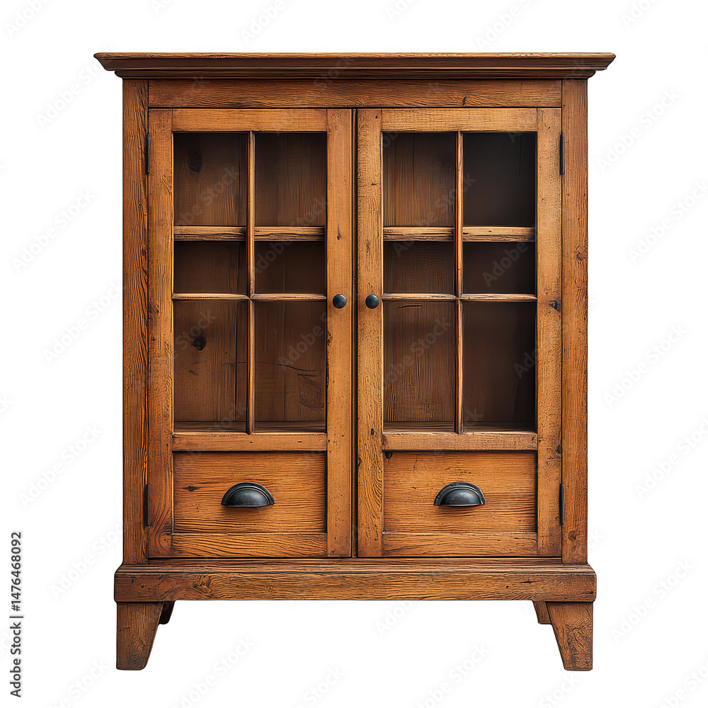 Obraz premium Hutch Cabinets isolated on transparent background.