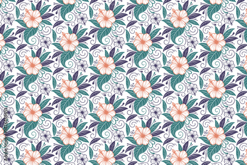 sketch cotton flower repeat print, seamless pillow cover pattern, one line textile art design, modern stylish nature texture, hand drawn wrapping paper floral, fashion inspired fabric outline, trendy 