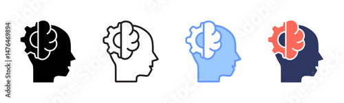 Cognitive icon sheet multiple style collection
