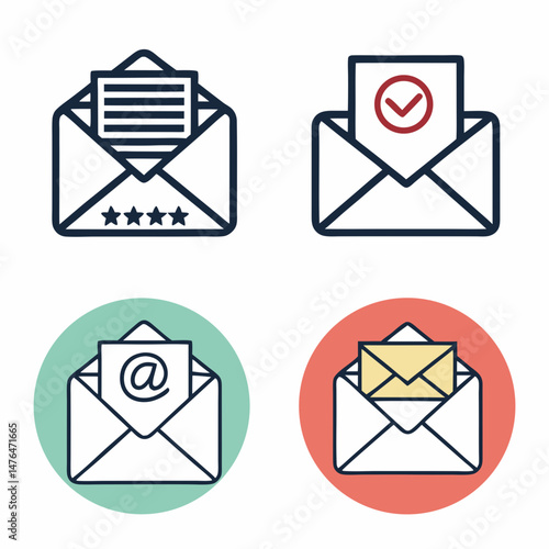 Create a vector graphic of a bold, strongly outlined mail envelope icon; ensure clean lines and a professional, easily scalable design.
