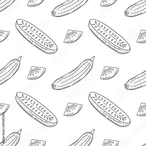 Monochrome cute pattern. Pattern for textiles in hand draw style