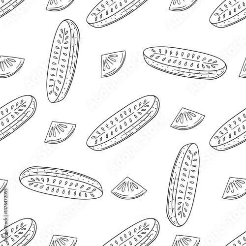 Monochrome cute pattern. Pattern for textiles in hand draw style