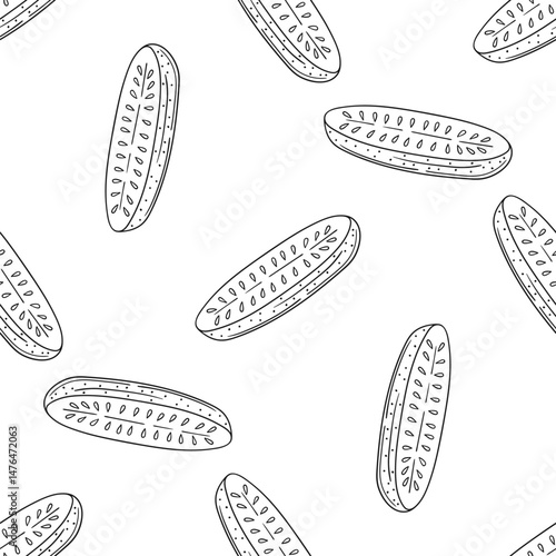 Monochrome cute pattern. Pattern for textiles in hand draw style