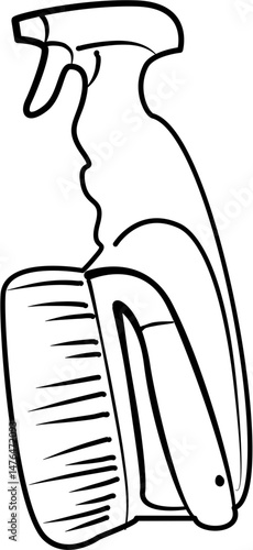 spring cleaning checklist coloring page