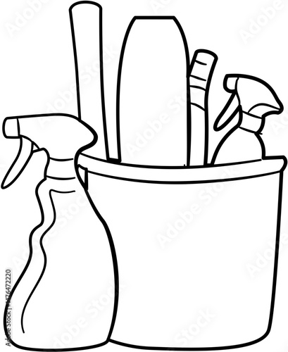 spring cleaning checklist coloring page
