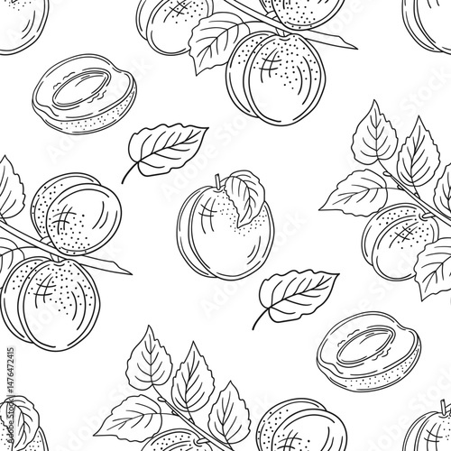 Monochrome cute pattern. Pattern for textiles in hand draw style