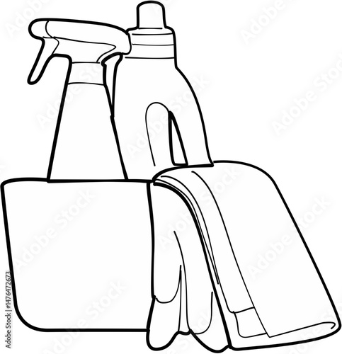 spring cleaning checklist coloring page
