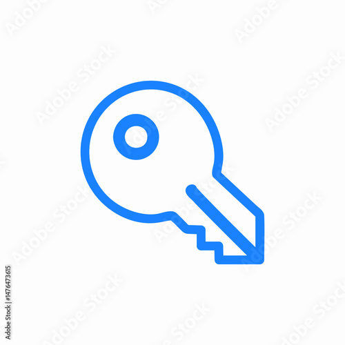 access security key icon sign vector