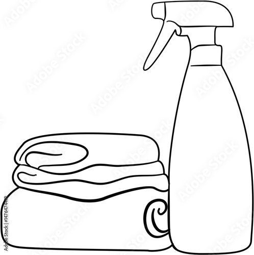 spring cleaning checklist coloring page