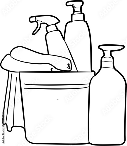 spring cleaning checklist coloring page