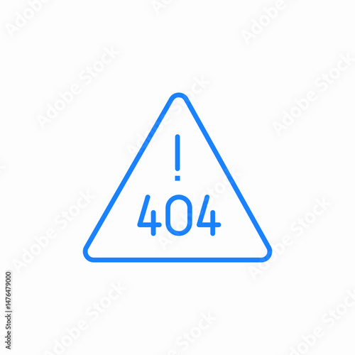 error not found icon sign vector