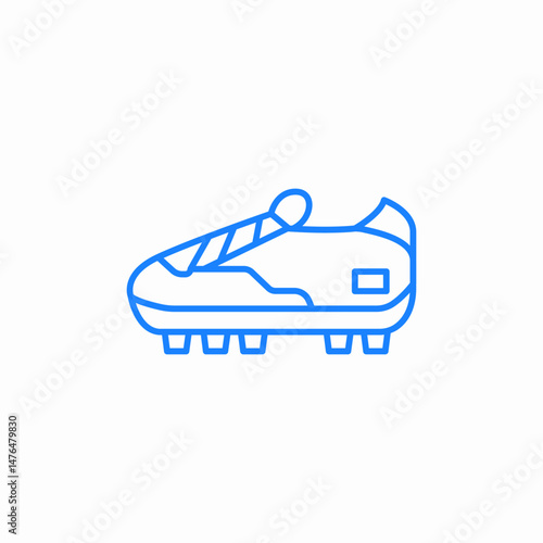 football cleat shoe icon sign vector