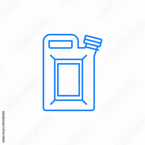 fuel oil canister icon sign vector