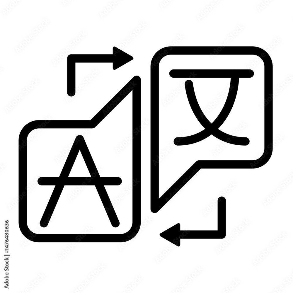 Language Translation Icon Language Translation Icon