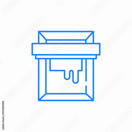 ink screen printing icon sign vector