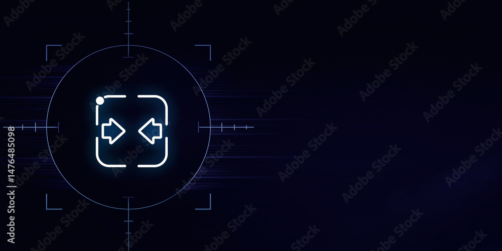 Obraz premium Digital Convergence Precision Targeting in a Tech-Driven World