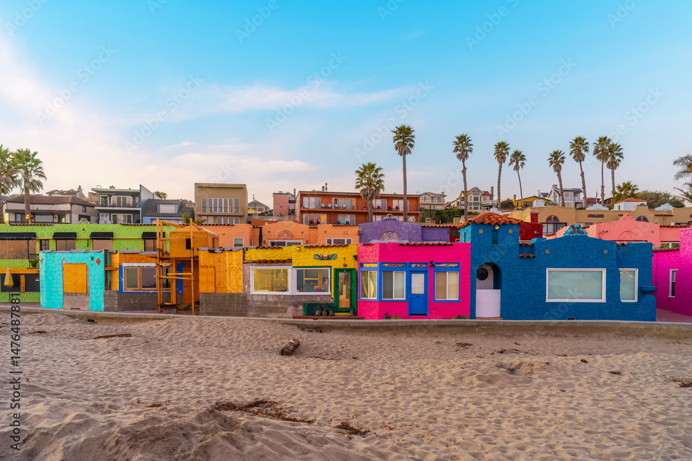 Obraz premium Cityscape of Capitola town, cityscape of Santa Cruz County in California,