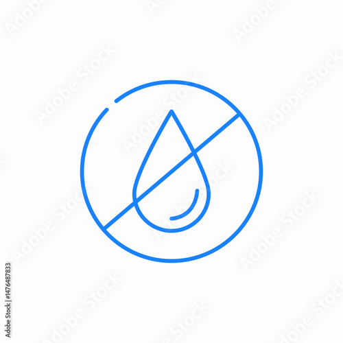 no liquid allowed icon sign vector